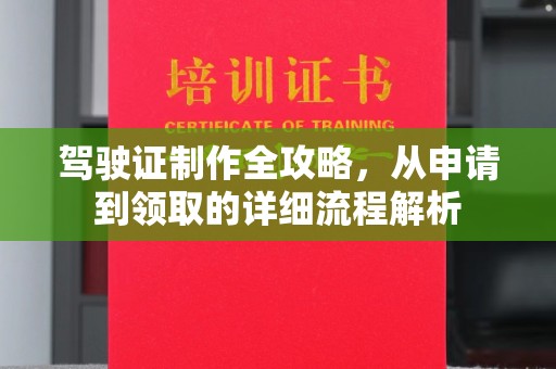 乐东驾驶证制作全攻略，从申请到领取的详细流程解析